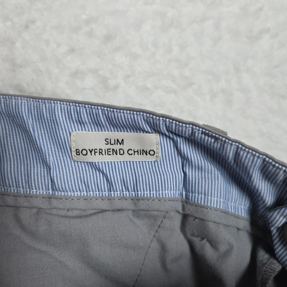 J. Crew Women's‎ Gray Slim Boyfriend Chino Pants in Size 34